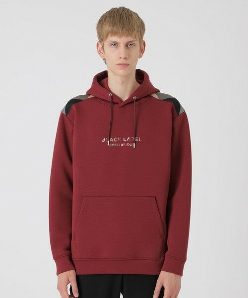 BLUE LABEL / BLACK LABEL CRESTBRIDGE / ブルーレーベル / ブラックレーベル・クレストブリッジ  カットソー | 【一部店舗限定】ショルダーチェックロゴフーディー（レッド3）