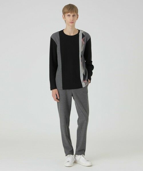 BLUE LABEL / BLACK LABEL CRESTBRIDGE / ブルーレーベル / ブラックレーベル・クレストブリッジ  カットソー | 【一部店舗限定】チェックストライプパッチワークニットソー | 詳細5