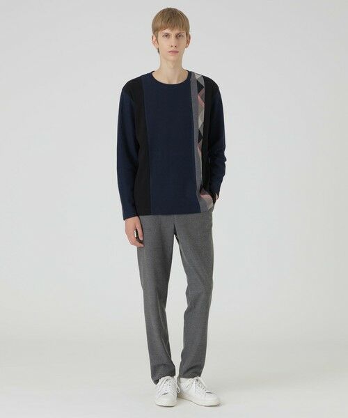 BLUE LABEL / BLACK LABEL CRESTBRIDGE / ブルーレーベル / ブラックレーベル・クレストブリッジ  カットソー | 【一部店舗限定】チェックストライプパッチワークニットソー | 詳細9