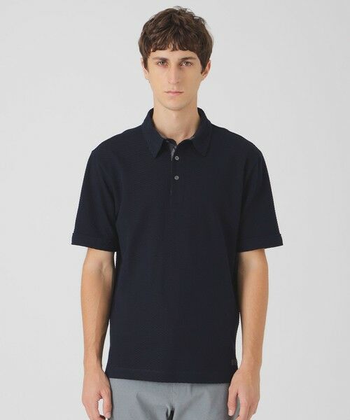 BLUE LABEL / BLACK LABEL CRESTBRIDGE / ブルーレーベル / ブラックレーベル・クレストブリッジ  カットソー | 【一部店舗限定】ジグザグリンクスポロシャツ（ネイビー1）