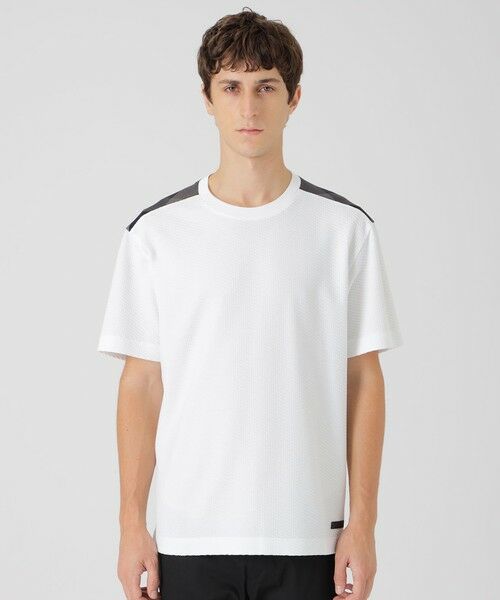 BLUE LABEL / BLACK LABEL CRESTBRIDGE / ブルーレーベル / ブラックレーベル・クレストブリッジ  カットソー | 【一部店舗限定】ジグザグリンクスTシャツ（オフホワイト1）