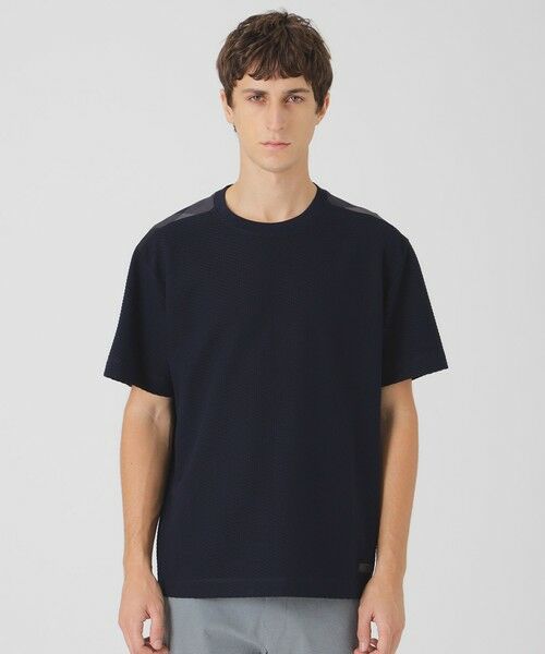 BLUE LABEL / BLACK LABEL CRESTBRIDGE / ブルーレーベル / ブラックレーベル・クレストブリッジ  カットソー | 【一部店舗限定】ジグザグリンクスTシャツ（ネイビー1）