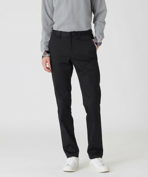 BLUE LABEL / BLACK LABEL CRESTBRIDGE / ブルーレーベル / ブラックレーベル・クレストブリッジ  その他パンツ | ストレッチソフトサテントラウザーズ（ブラック）