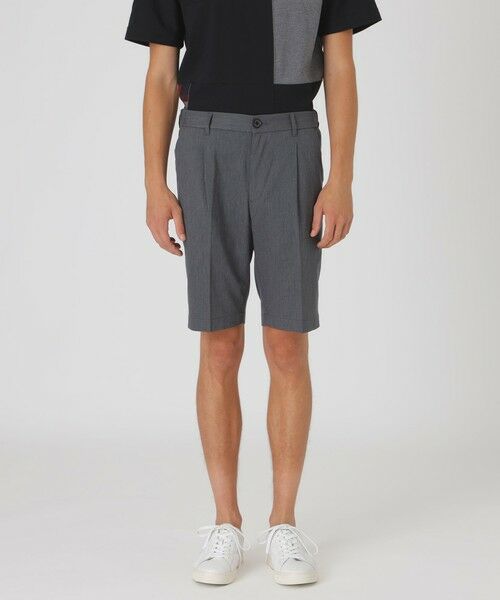 BLUE LABEL / BLACK LABEL CRESTBRIDGE / ブルーレーベル / ブラックレーベル・クレストブリッジ  その他パンツ | クールマックスバーズアイテーラードショートパンツ（グレー3）