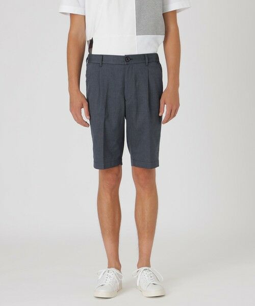 BLUE LABEL / BLACK LABEL CRESTBRIDGE / ブルーレーベル / ブラックレーベル・クレストブリッジ  その他パンツ | クールマックスバーズアイテーラードショートパンツ（ブルー4）