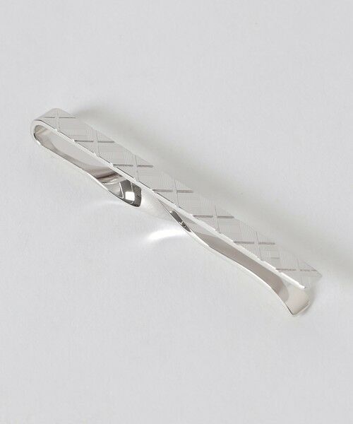 BLUE LABEL / BLACK LABEL CRESTBRIDGE / ブルーレーベル / ブラックレーベル・クレストブリッジ  その他小物 | リバーシブルオールダイヤカットタイバー（グレー4）