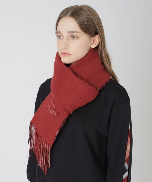 BLUE LABEL / BLACK LABEL CRESTBRIDGE / ブルーレーベル / ブラックレーベル・クレストブリッジ  マフラー・ショール・スヌード・ストール | （レッド1）