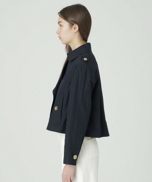 BLUE LABEL / BLACK LABEL CRESTBRIDGE / ブルーレーベル / ブラックレーベル・クレストブリッジ  その他アウター | 【一部店舗限定】エンザイムシャンブレーショートコート | 詳細12