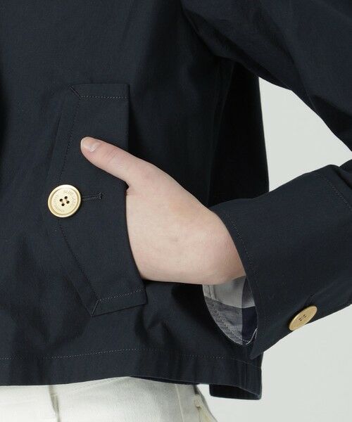 BLUE LABEL / BLACK LABEL CRESTBRIDGE / ブルーレーベル / ブラックレーベル・クレストブリッジ  その他アウター | 【一部店舗限定】エンザイムシャンブレーショートコート | 詳細15