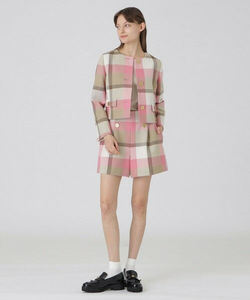 BLUE LABEL / BLACK LABEL CRESTBRIDGE / ブルーレーベル / ブラックレーベル・クレストブリッジ  その他アウター | 【一部店舗限定】クレストブリッジチェックツィードジャケット | 詳細1