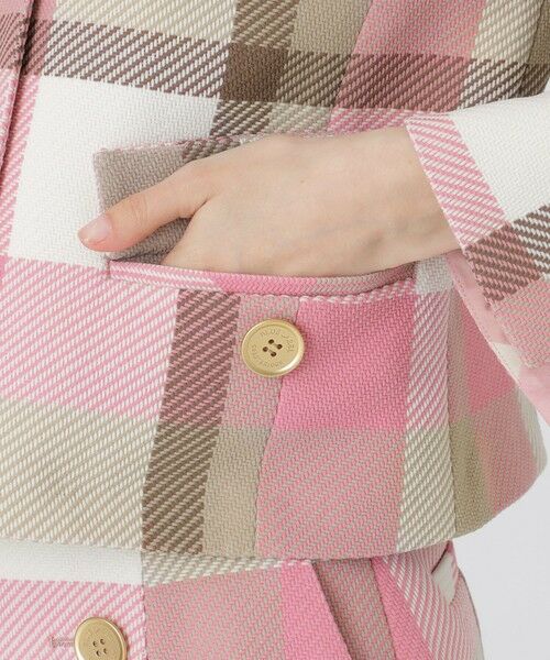 BLUE LABEL / BLACK LABEL CRESTBRIDGE / ブルーレーベル / ブラックレーベル・クレストブリッジ  その他アウター | 【一部店舗限定】クレストブリッジチェックツィードジャケット | 詳細6