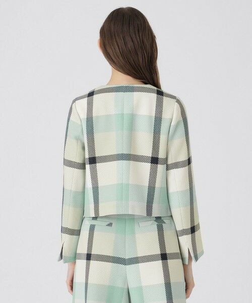 BLUE LABEL / BLACK LABEL CRESTBRIDGE / ブルーレーベル / ブラックレーベル・クレストブリッジ  その他アウター | 【一部店舗限定】クレストブリッジチェックツィードジャケット | 詳細12