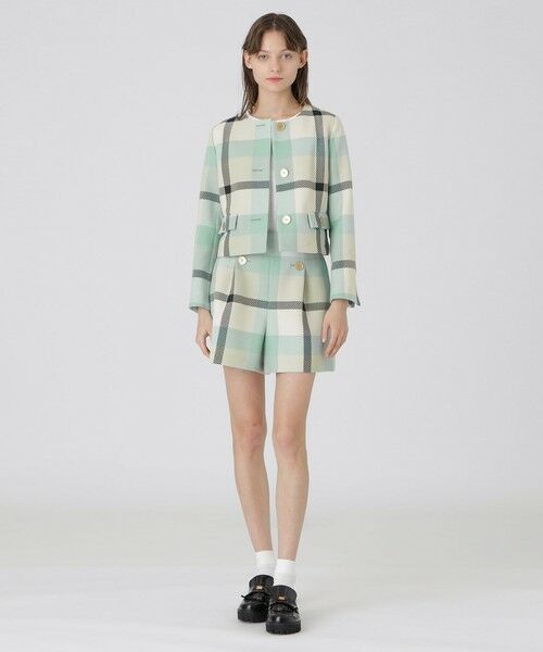 BLUE LABEL / BLACK LABEL CRESTBRIDGE / ブルーレーベル / ブラックレーベル・クレストブリッジ  その他アウター | 【一部店舗限定】クレストブリッジチェックツィードジャケット | 詳細9