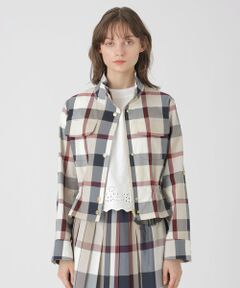 BLUE LABEL / BLACK LABEL CRESTBRIDGE / ブルーレーベル / ブラックレーベル・クレストブリッジ  その他アウター | 【店舗限定】クレストブリッジチェックコットンソロストレッチショートブルゾン