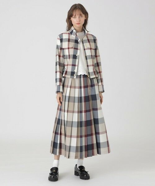 BLUE LABEL / BLACK LABEL CRESTBRIDGE / ブルーレーベル / ブラックレーベル・クレストブリッジ  その他アウター | 【店舗限定】クレストブリッジチェックコットンソロストレッチショートブルゾン | 詳細1