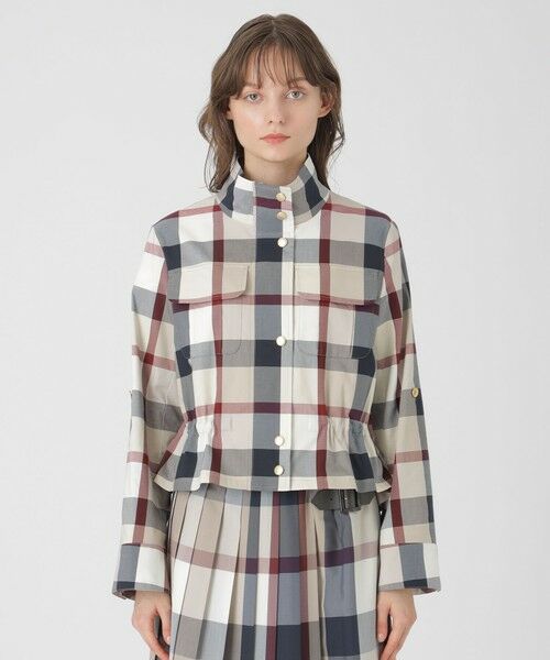 BLUE LABEL / BLACK LABEL CRESTBRIDGE / ブルーレーベル / ブラックレーベル・クレストブリッジ  その他アウター | 【店舗限定】クレストブリッジチェックコットンソロストレッチショートブルゾン | 詳細2