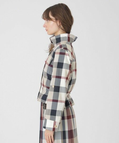 BLUE LABEL / BLACK LABEL CRESTBRIDGE / ブルーレーベル / ブラックレーベル・クレストブリッジ  その他アウター | 【店舗限定】クレストブリッジチェックコットンソロストレッチショートブルゾン | 詳細3