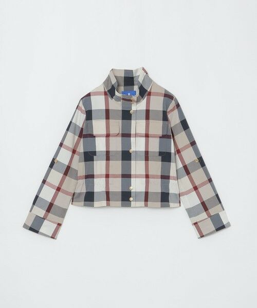 BLUE LABEL / BLACK LABEL CRESTBRIDGE / ブルーレーベル / ブラックレーベル・クレストブリッジ  その他アウター | 【店舗限定】クレストブリッジチェックコットンソロストレッチショートブルゾン | 詳細7