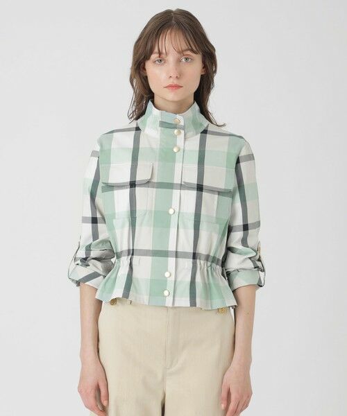 BLUE LABEL / BLACK LABEL CRESTBRIDGE / ブルーレーベル / ブラックレーベル・クレストブリッジ  その他アウター | 【店舗限定】クレストブリッジチェックコットンソロストレッチショートブルゾン | 詳細12