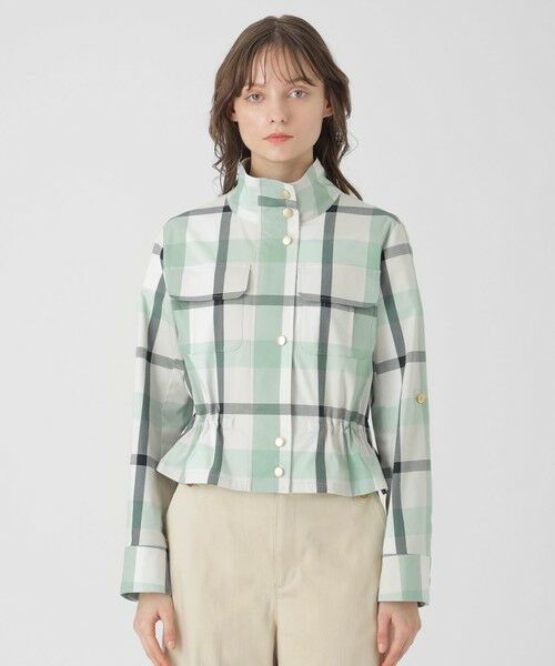 BLUE LABEL / BLACK LABEL CRESTBRIDGE / ブルーレーベル / ブラックレーベル・クレストブリッジ  その他アウター | 【店舗限定】クレストブリッジチェックコットンソロストレッチショートブルゾン | 詳細9