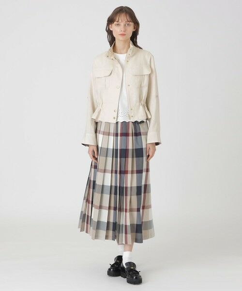 BLUE LABEL / BLACK LABEL CRESTBRIDGE / ブルーレーベル / ブラックレーベル・クレストブリッジ  その他アウター | 【店舗限定】ソフトリネンショートブルゾン | 詳細1