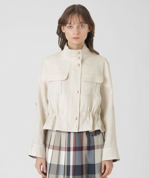 BLUE LABEL / BLACK LABEL CRESTBRIDGE / ブルーレーベル / ブラックレーベル・クレストブリッジ  その他アウター | 【店舗限定】ソフトリネンショートブルゾン | 詳細2