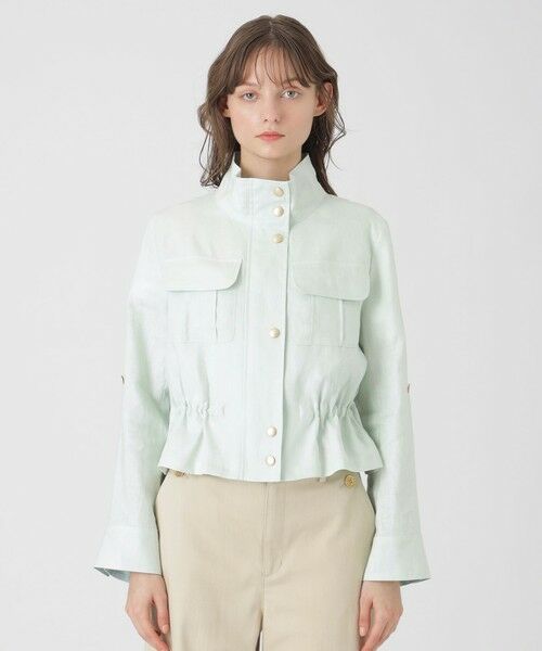 BLUE LABEL / BLACK LABEL CRESTBRIDGE / ブルーレーベル / ブラックレーベル・クレストブリッジ  その他アウター | 【店舗限定】ソフトリネンショートブルゾン | 詳細10