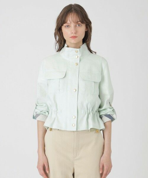 BLUE LABEL / BLACK LABEL CRESTBRIDGE / ブルーレーベル / ブラックレーベル・クレストブリッジ  その他アウター | 【店舗限定】ソフトリネンショートブルゾン | 詳細13