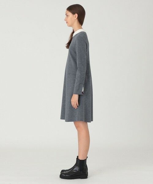 BLUE LABEL / BLACK LABEL CRESTBRIDGE / ブルーレーベル / ブラックレーベル・クレストブリッジ  ドレス | 襟付きニットドレス | 詳細1