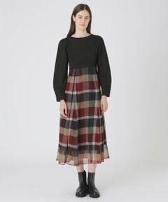 BLUE LABEL / BLACK LABEL CRESTBRIDGE / ブルーレーベル / ブラックレーベル・クレストブリッジ  ドレス | シフォンコンビドレス