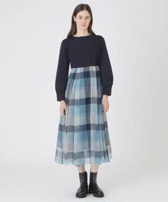 BLUE LABEL / BLACK LABEL CRESTBRIDGE / ブルーレーベル / ブラックレーベル・クレストブリッジ  ドレス | シフォンコンビドレス