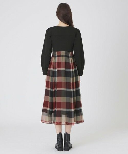 BLUE LABEL / BLACK LABEL CRESTBRIDGE / ブルーレーベル / ブラックレーベル・クレストブリッジ  ドレス | シフォンコンビドレス | 詳細2