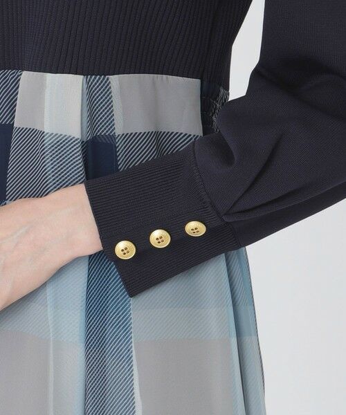 BLUE LABEL / BLACK LABEL CRESTBRIDGE / ブルーレーベル / ブラックレーベル・クレストブリッジ  ドレス | シフォンコンビドレス | 詳細11