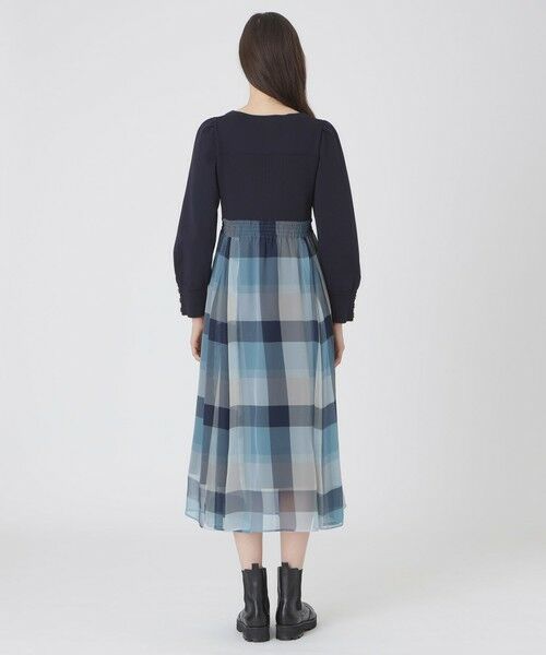 BLUE LABEL / BLACK LABEL CRESTBRIDGE / ブルーレーベル / ブラックレーベル・クレストブリッジ  ドレス | シフォンコンビドレス | 詳細8