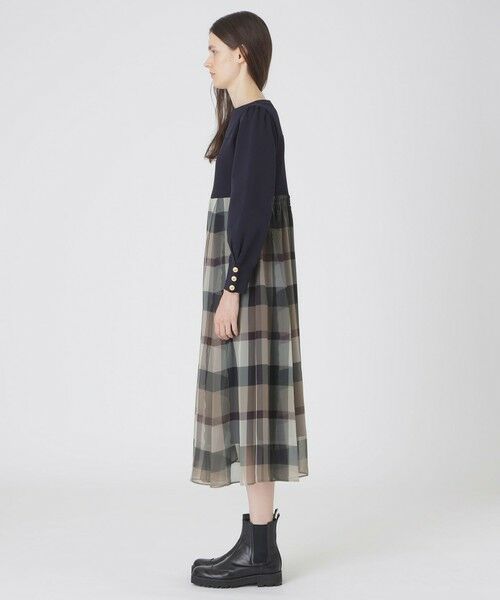 BLUE LABEL / BLACK LABEL CRESTBRIDGE / ブルーレーベル / ブラックレーベル・クレストブリッジ  ドレス | シフォンコンビドレス | 詳細13