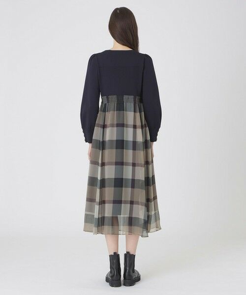 BLUE LABEL / BLACK LABEL CRESTBRIDGE / ブルーレーベル / ブラックレーベル・クレストブリッジ  ドレス | シフォンコンビドレス | 詳細14