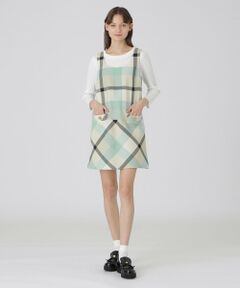 BLUE LABEL / BLACK LABEL CRESTBRIDGE / ブルーレーベル / ブラックレーベル・クレストブリッジ  ドレス | 【一部店舗限定】クレストブリッジチェックツィードワンピース