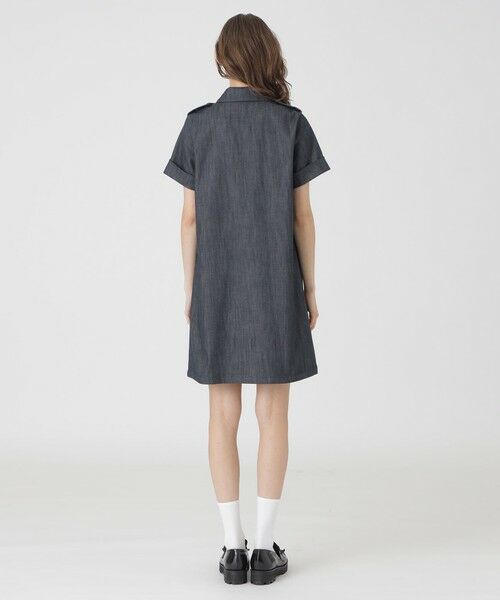 BLUE LABEL / BLACK LABEL CRESTBRIDGE / ブルーレーベル / ブラックレーベル・クレストブリッジ ドレス | 【店舗限定】スラブシャンブレーデニムワンピース | 詳細2