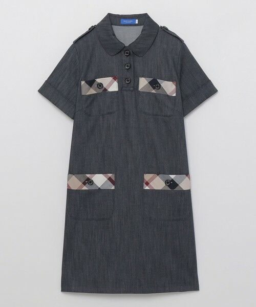 BLUE LABEL / BLACK LABEL CRESTBRIDGE / ブルーレーベル / ブラックレーベル・クレストブリッジ ドレス | 【店舗限定】スラブシャンブレーデニムワンピース | 詳細5