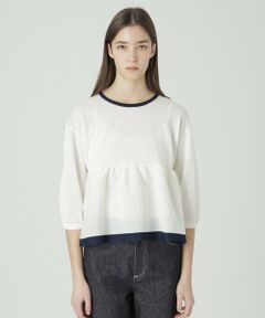 BLUE LABEL / BLACK LABEL CRESTBRIDGE / ブルーレーベル / ブラックレーベル・クレストブリッジ  ニット・セーター | 【一部店舗限定】ドライレーヨンペプラムニット