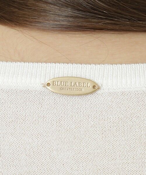 BLUE LABEL / BLACK LABEL CRESTBRIDGE / ブルーレーベル / ブラックレーベル・クレストブリッジ  ニット・セーター | 【一部店舗限定】ドライレーヨンペプラムニット | 詳細4