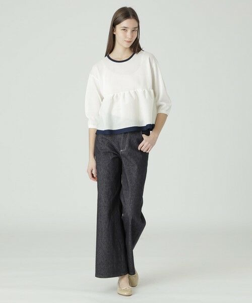 BLUE LABEL / BLACK LABEL CRESTBRIDGE / ブルーレーベル / ブラックレーベル・クレストブリッジ  ニット・セーター | 【一部店舗限定】ドライレーヨンペプラムニット | 詳細6