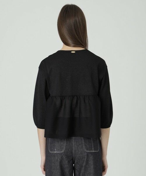 BLUE LABEL / BLACK LABEL CRESTBRIDGE / ブルーレーベル / ブラックレーベル・クレストブリッジ  ニット・セーター | 【一部店舗限定】ドライレーヨンペプラムニット | 詳細13