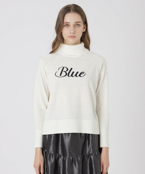 BLUE LABEL / BLACK LABEL CRESTBRIDGE / ブルーレーベル / ブラックレーベル・クレストブリッジ  ニット・セーター | ウールアクリルブレンドニットプルオーバー（オフホワイト1）