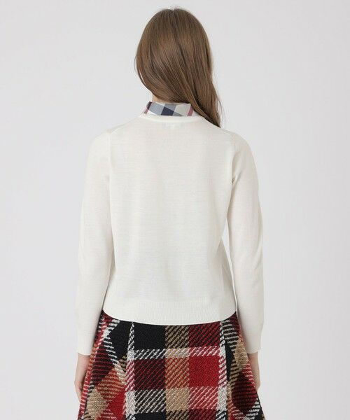 BLUE LABEL / BLACK LABEL CRESTBRIDGE / ブルーレーベル / ブラックレーベル・クレストブリッジ  ニット・セーター | ウールアクリルブレンドスカーフニット | 詳細3