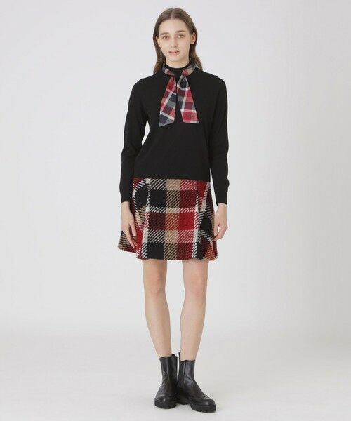 BLUE LABEL / BLACK LABEL CRESTBRIDGE / ブルーレーベル / ブラックレーベル・クレストブリッジ  ニット・セーター | ウールアクリルブレンドスカーフニット | 詳細7