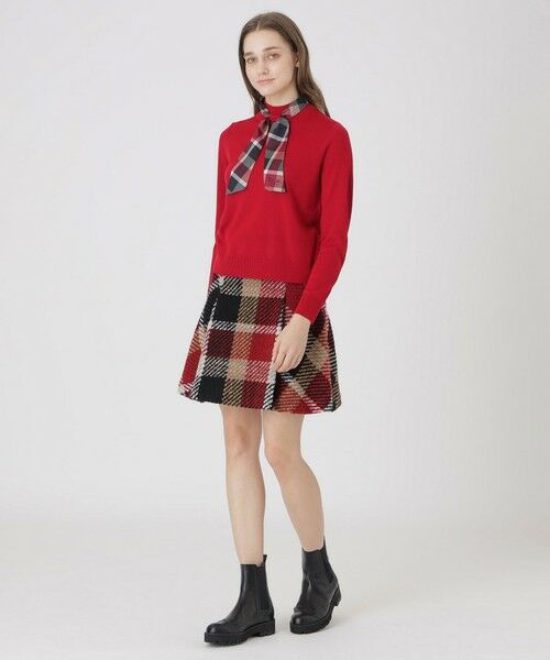 BLUE LABEL / BLACK LABEL CRESTBRIDGE / ブルーレーベル / ブラックレーベル・クレストブリッジ  ニット・セーター | ウールアクリルブレンドスカーフニット | 詳細13