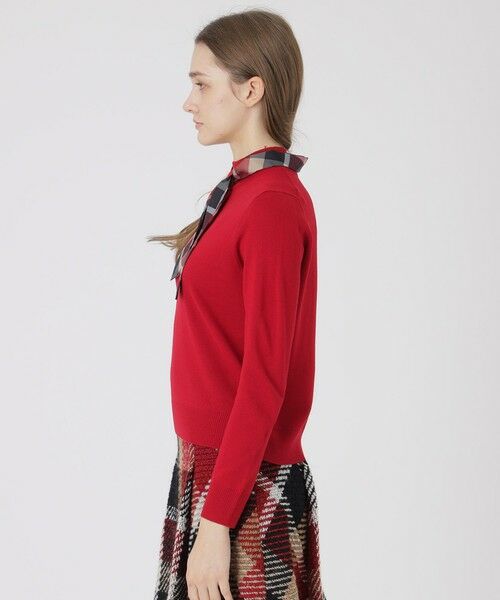 BLUE LABEL / BLACK LABEL CRESTBRIDGE / ブルーレーベル / ブラックレーベル・クレストブリッジ  ニット・セーター | ウールアクリルブレンドスカーフニット | 詳細14