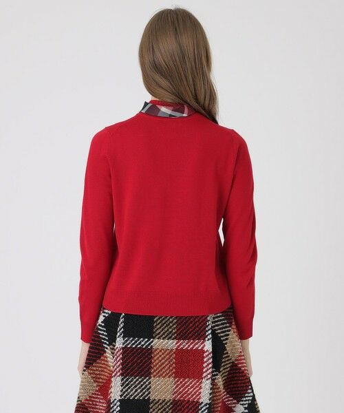 BLUE LABEL / BLACK LABEL CRESTBRIDGE / ブルーレーベル / ブラックレーベル・クレストブリッジ  ニット・セーター | ウールアクリルブレンドスカーフニット | 詳細15