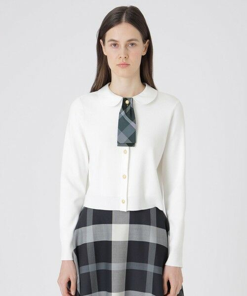 BLUE LABEL / BLACK LABEL CRESTBRIDGE / ブルーレーベル / ブラックレーベル・クレストブリッジ  ニット・セーター | 3WAYカーディガン（ホワイト）